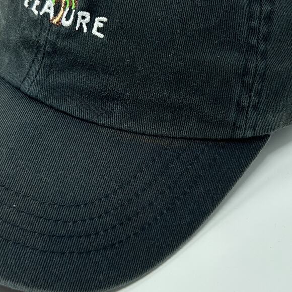 Feature Dad Hat Baseball Cap Spellout Streetwear Sneakerhead Black Strapback - Picture 6 of 10